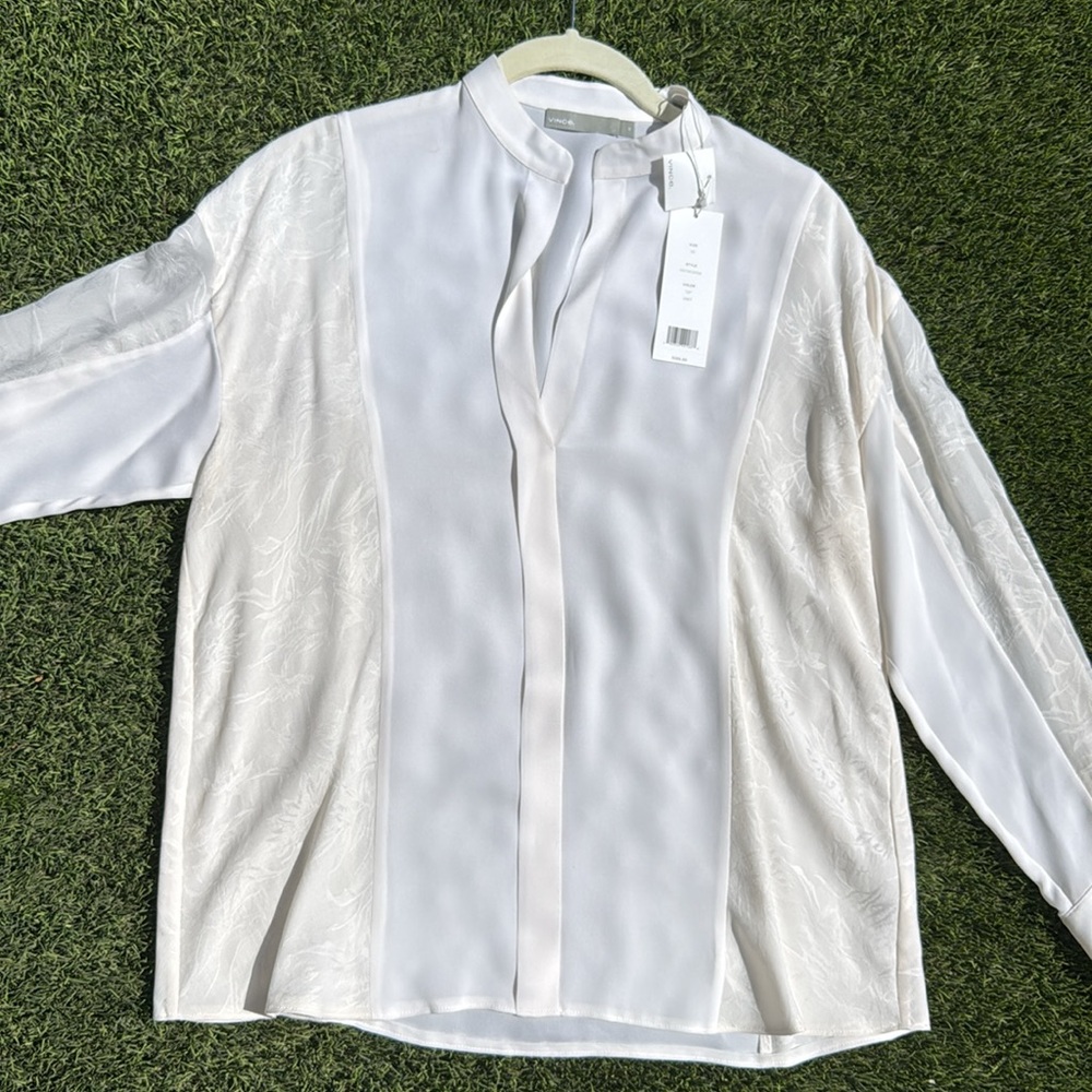 NWT Vince White Blouse